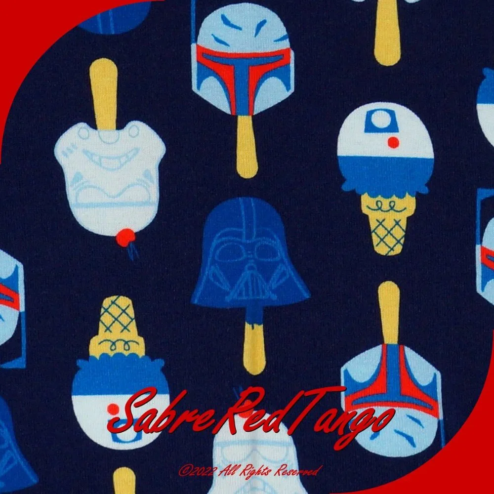 NWT Hanna Andersson Organic Baby Shortie Zip Sleeper Star Wars Navy 90 3T 3 - Picture 3 of 4